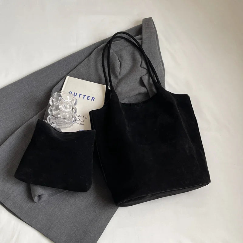 Sac à main femme en daim zippé