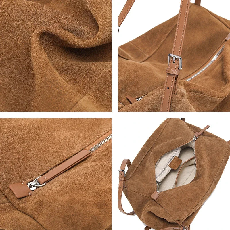 Sac cabas femme en cuir véritable