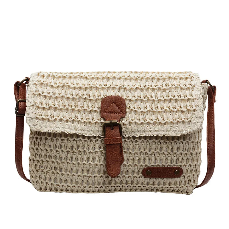 Sac bandoulière en paille