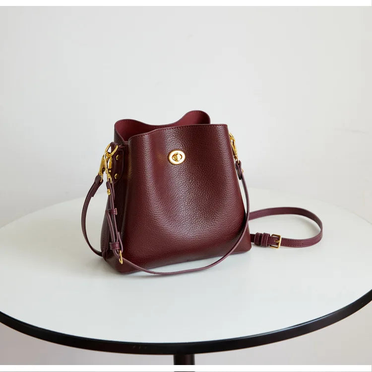 Sac seau femme en simili cuir