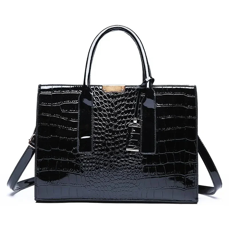 Sac à main femme motif croco