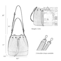 Sac seau femme en cuir