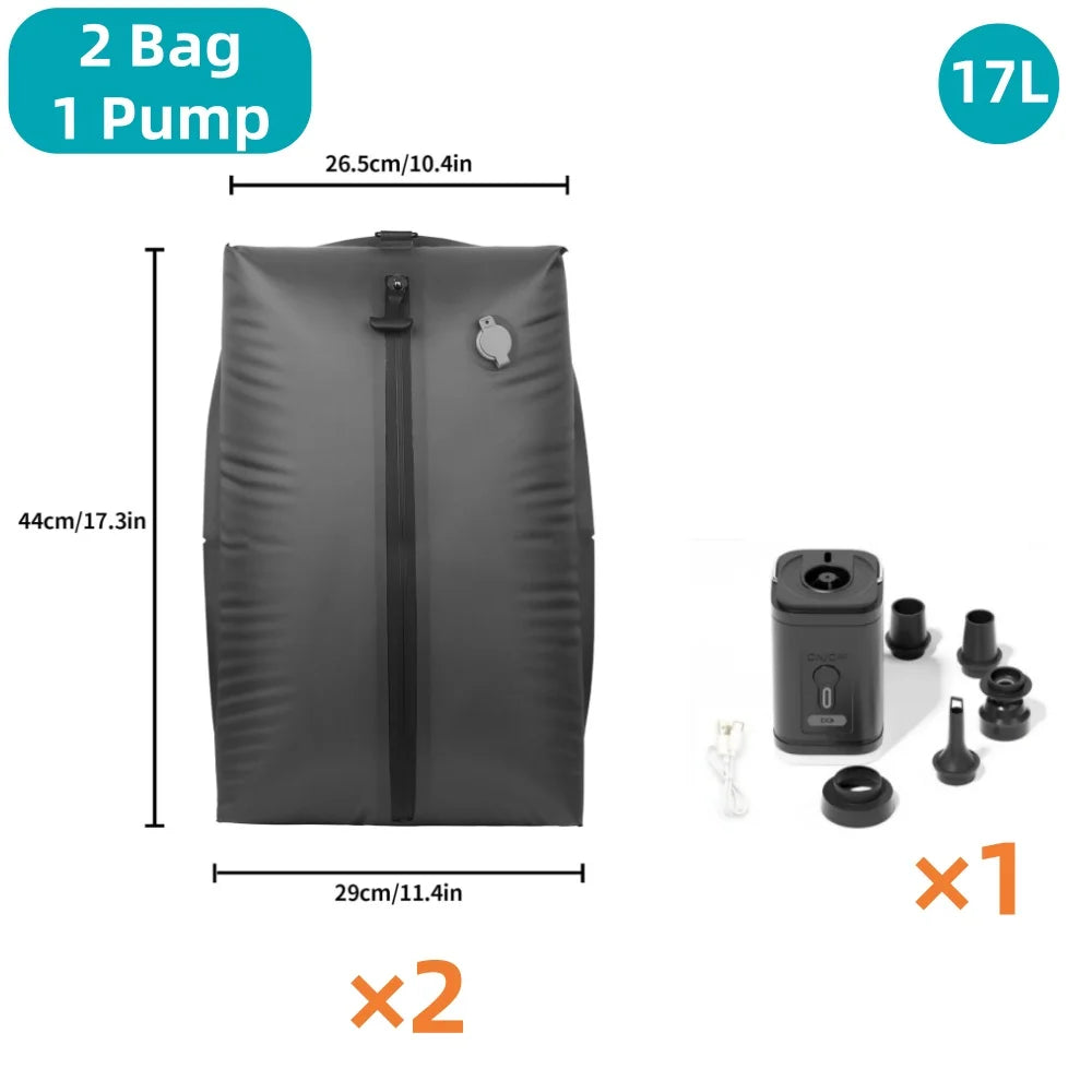 Sac sous vide de voyage pour camping