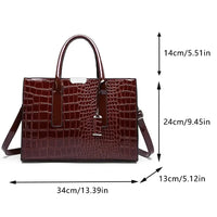 Sac à main femme motif croco