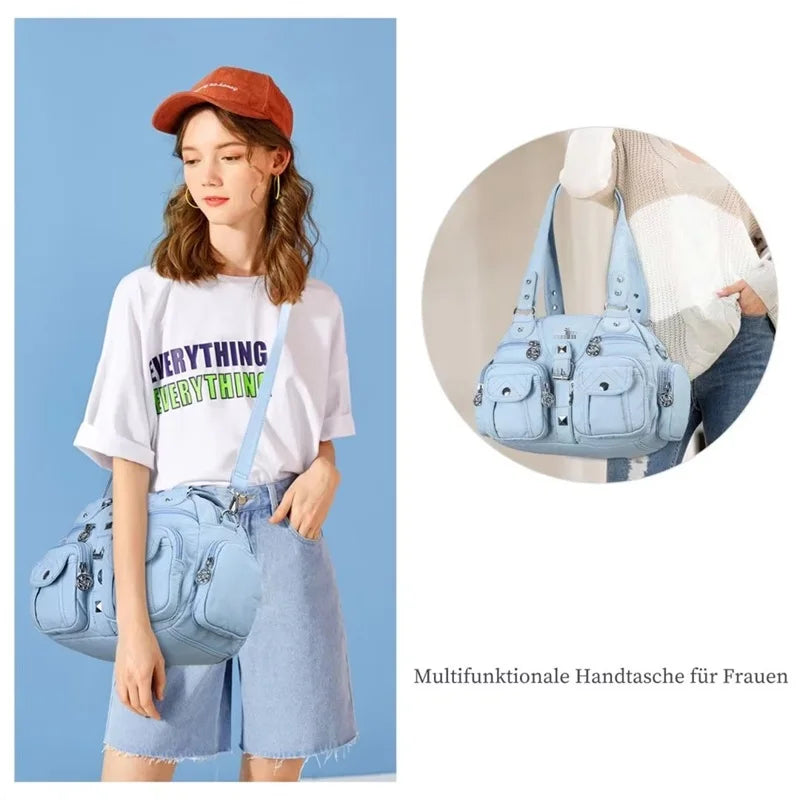 Sac à main femme en simili cuir à anse