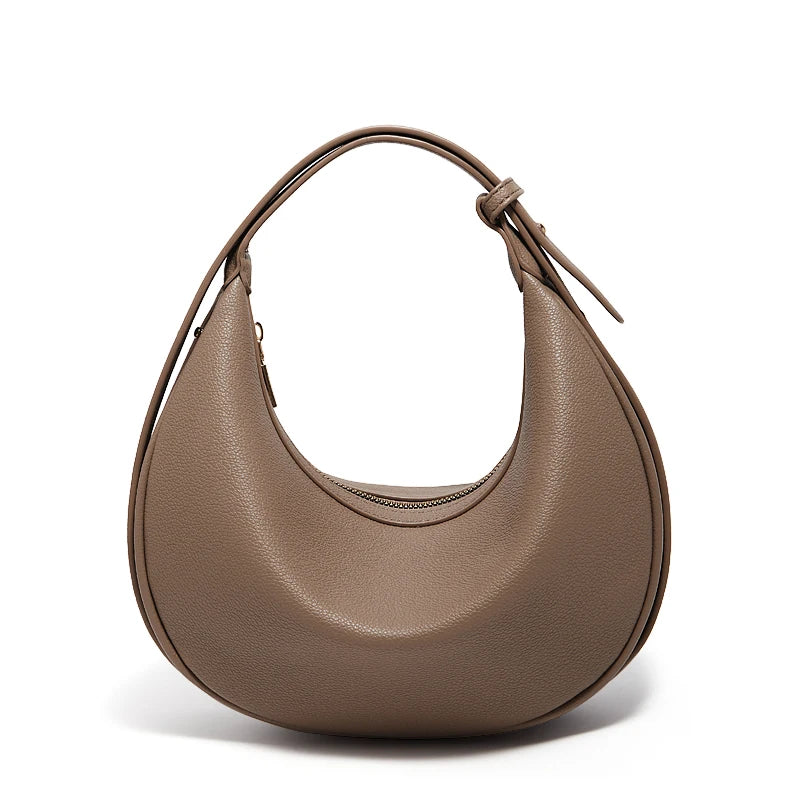Sac demi-lune femme en simili cuir