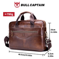 Sac ordinateur homme en cuir à bandoulière réglable