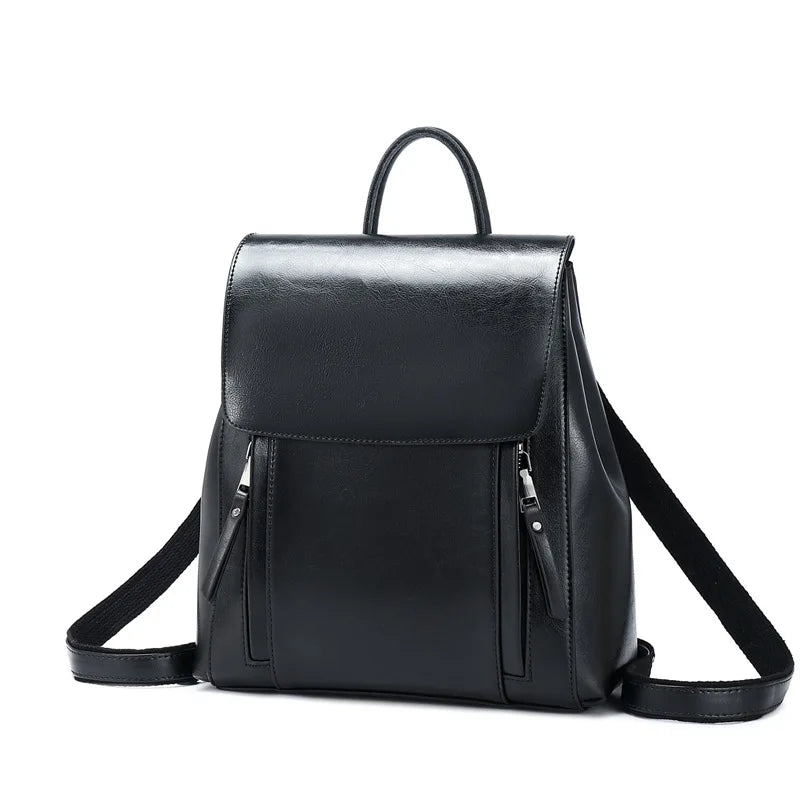 Sac à dos femme en cuir véritable