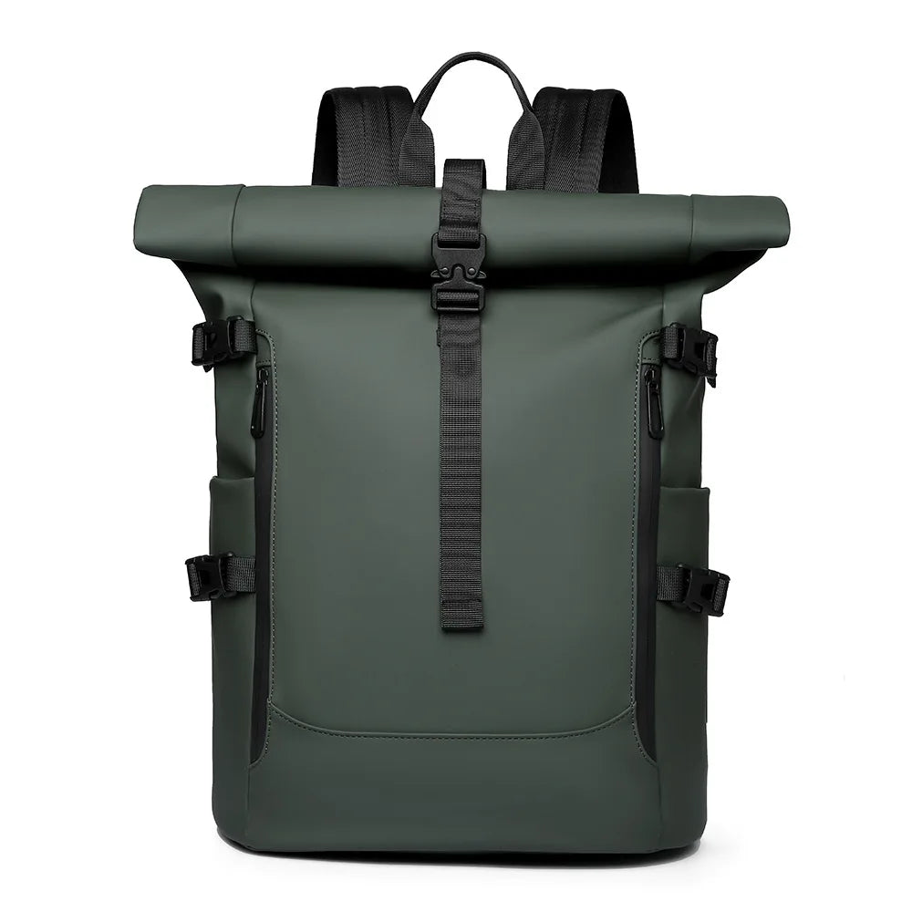 Sac ordinateur homme à bords roulés