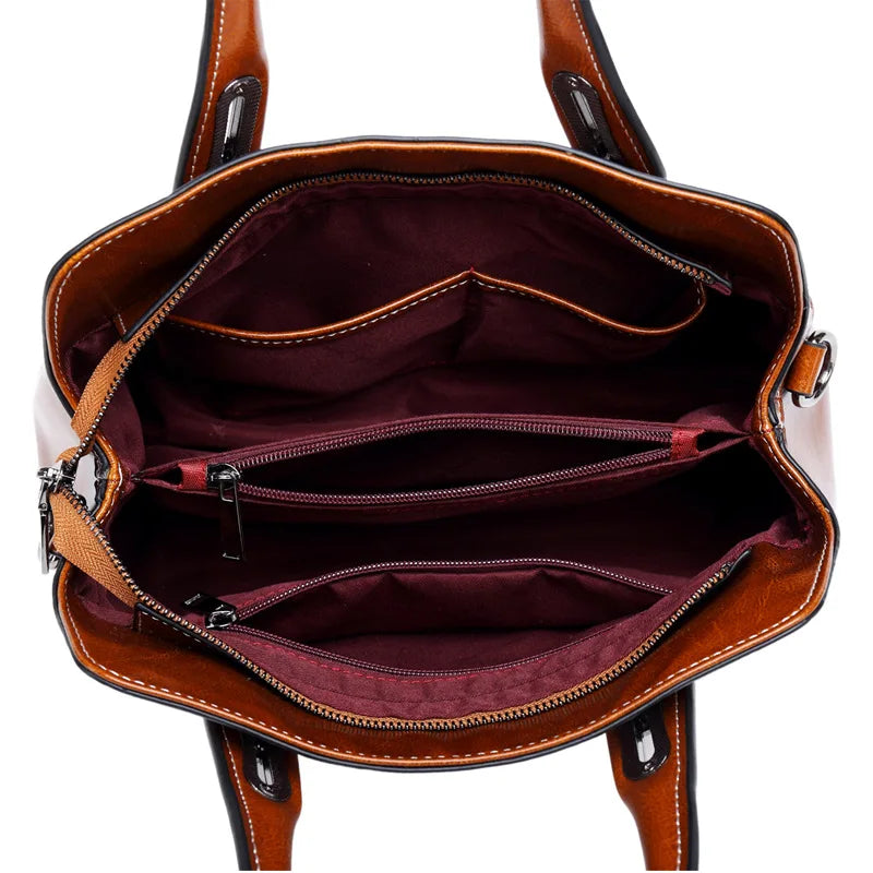 Sac bandoulière femme en cuir ciré