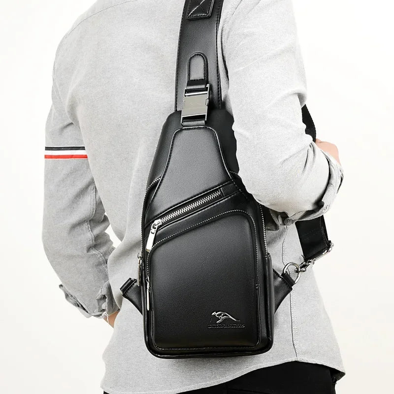 Sacoche homme en simili cuir