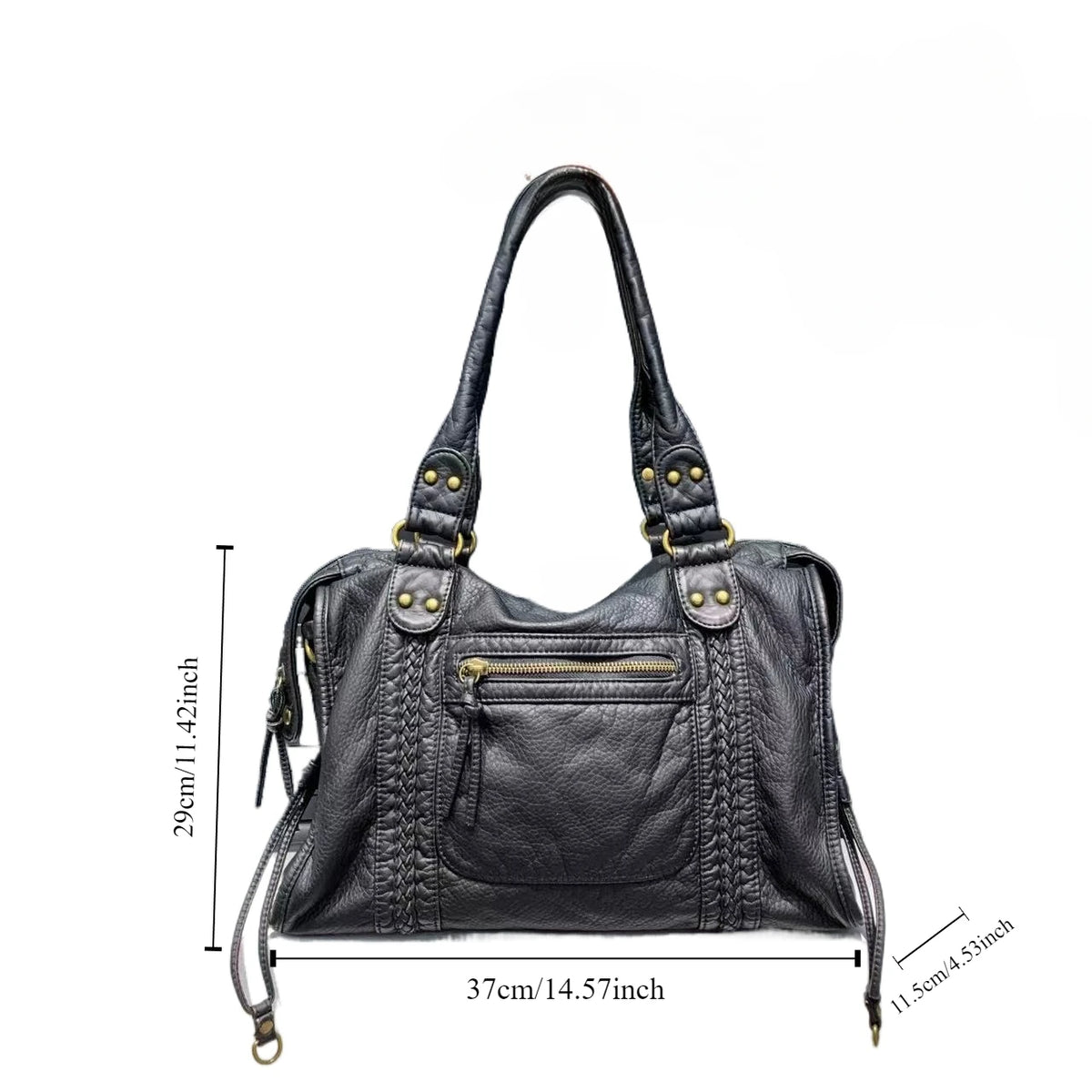 Sac bandoulière femme en cuir lavé