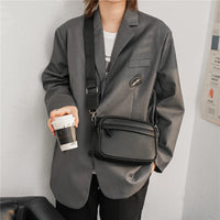 Sac bandoulière homme en simili cuir