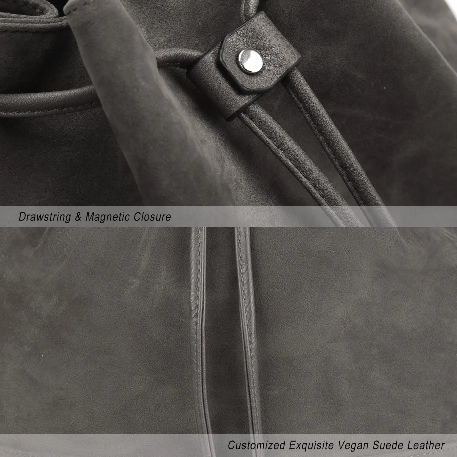 Sac seau femme en cuir