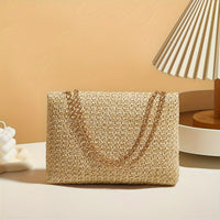 Sac bandoulière en paille tressée