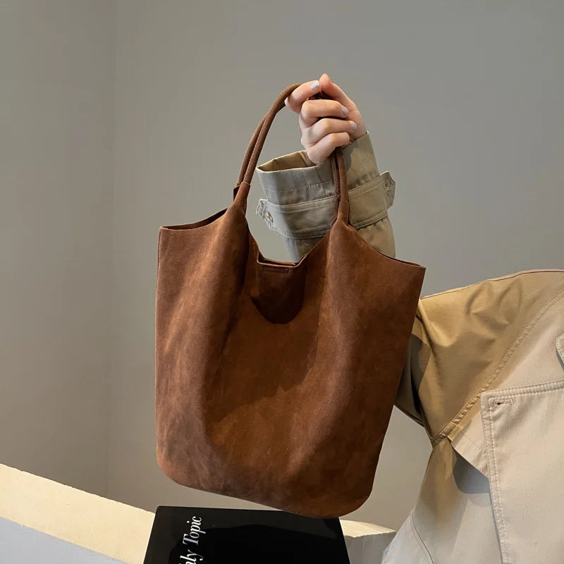 Sac à main femme en daim zippé