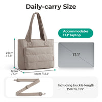Sac cabas à bandoulière rembourrée