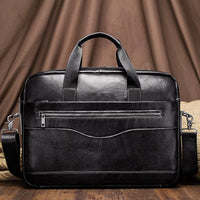 Sac ordinateur homme en cuir véritable