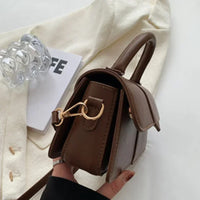 Sac à main carré femme en simili cuir