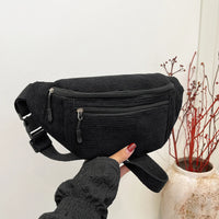 Sac banane en velours