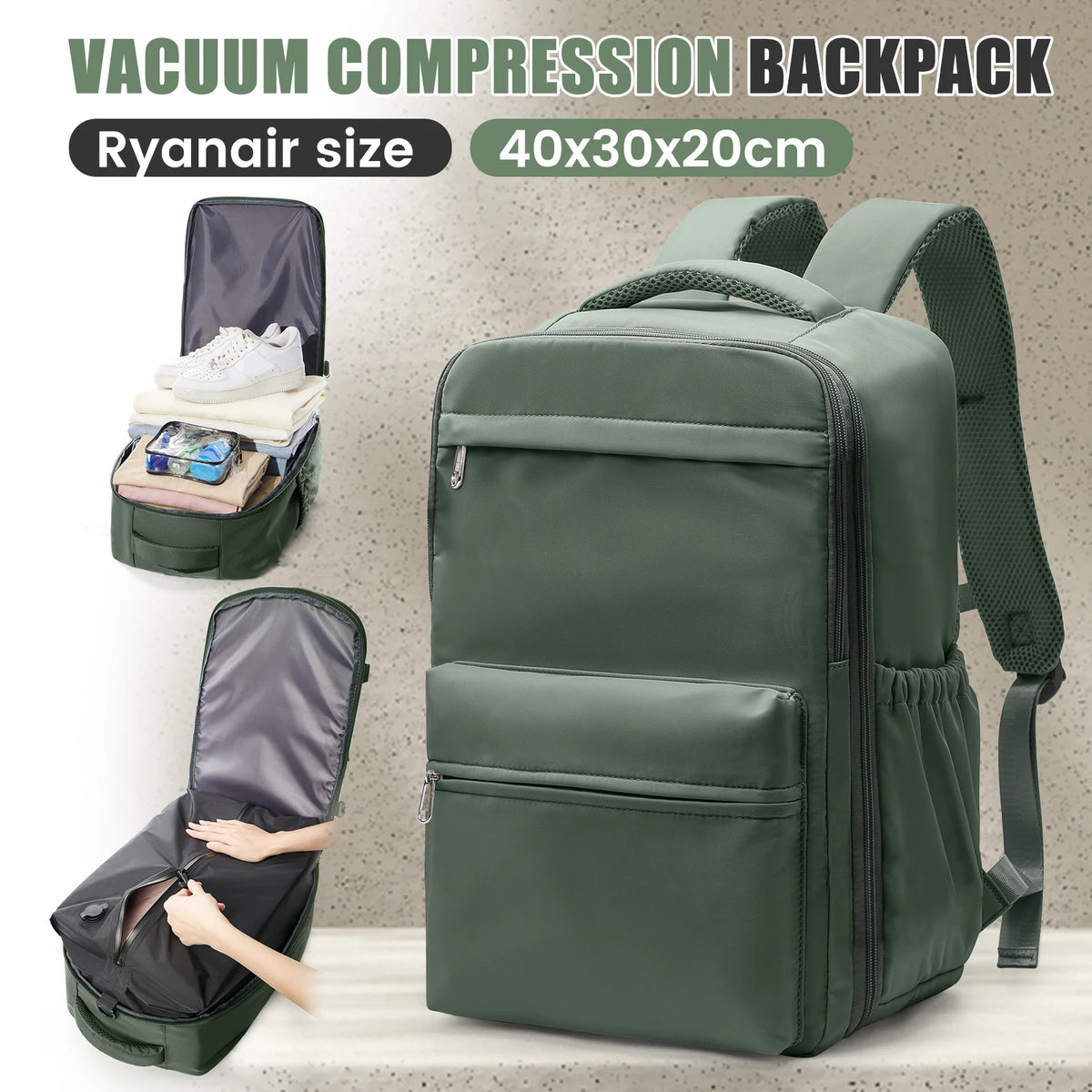 Sac à dos cabine à compression sous vide