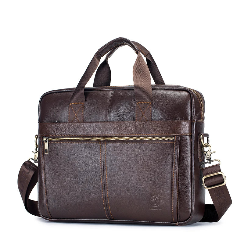 Sac ordinateur homme en cuir rigide