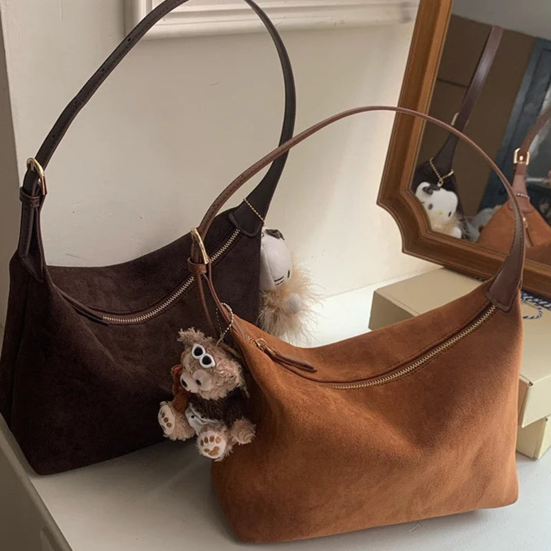 Sac hobo femme en daim