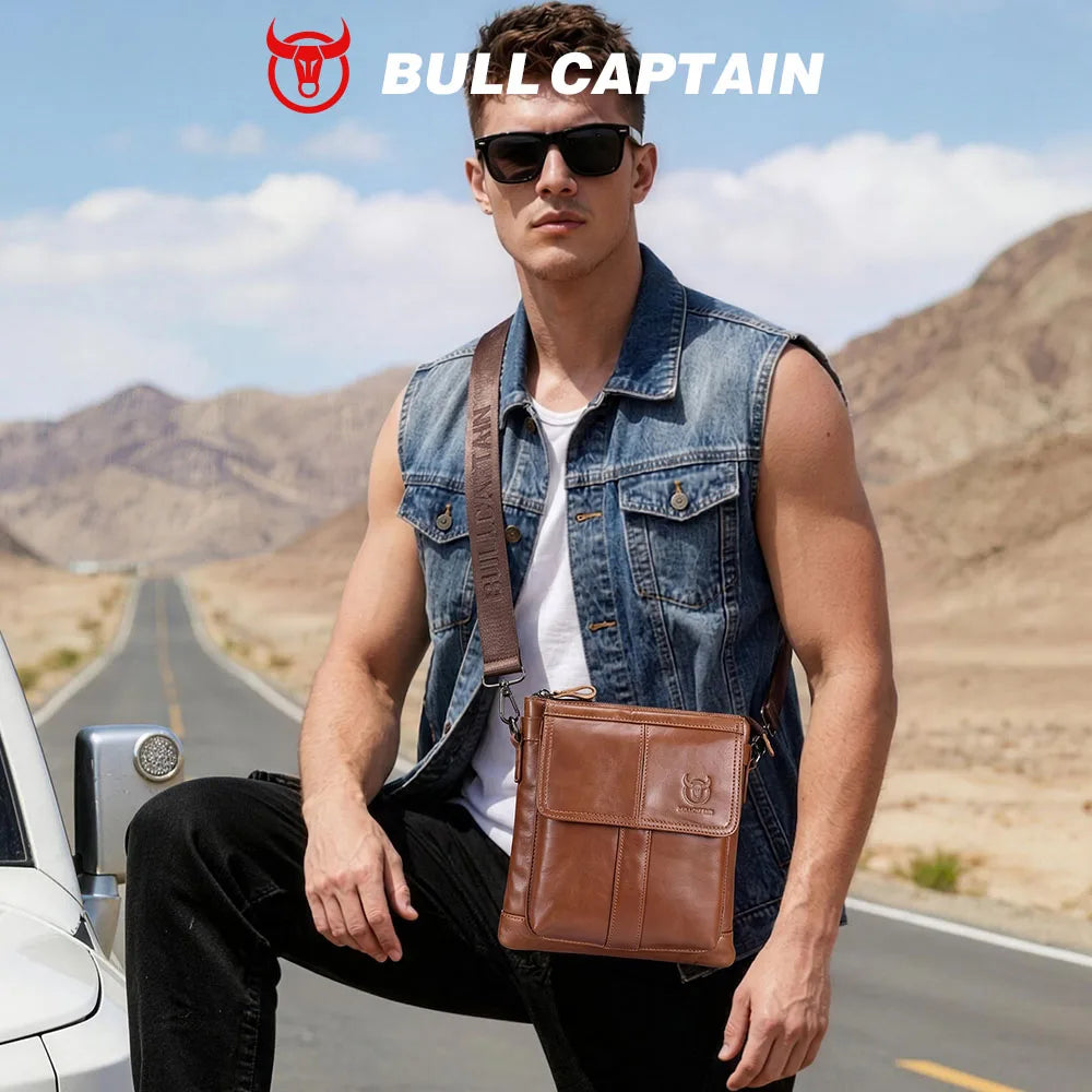 Sac bandoulière homme en cuir