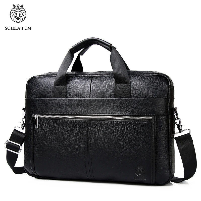 Sac ordinateur homme en cuir rigide