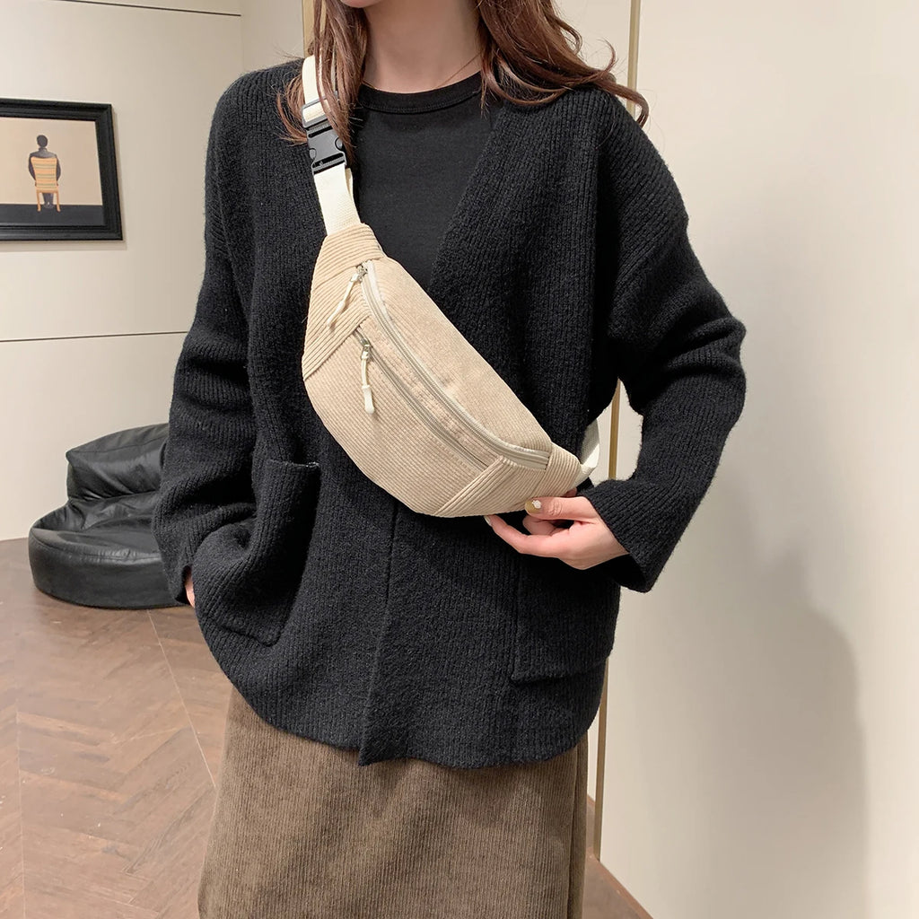 Sac banane en velours