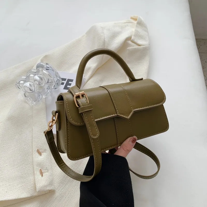 Sac à main carré femme en simili cuir