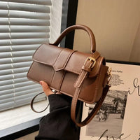 Sac à main carré femme en simili cuir