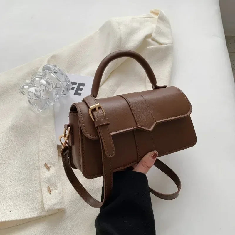 Sac à main carré femme en simili cuir