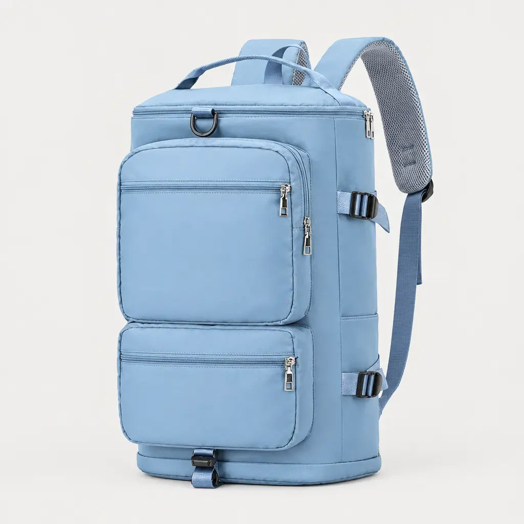 Sac à dos de voyage à sangle valise - bleu ciel - 1 produit
