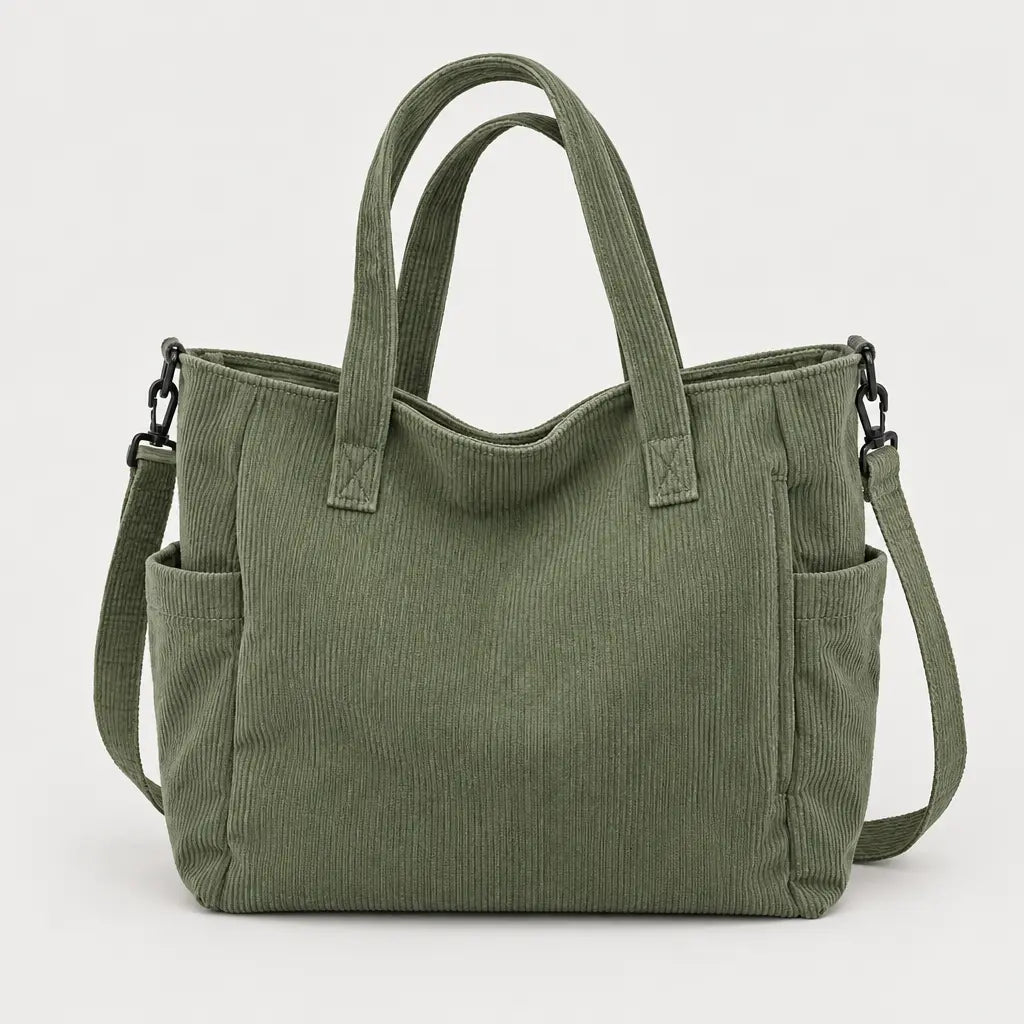Sac cabas à bandoulière réglable - vert - 1 produit
