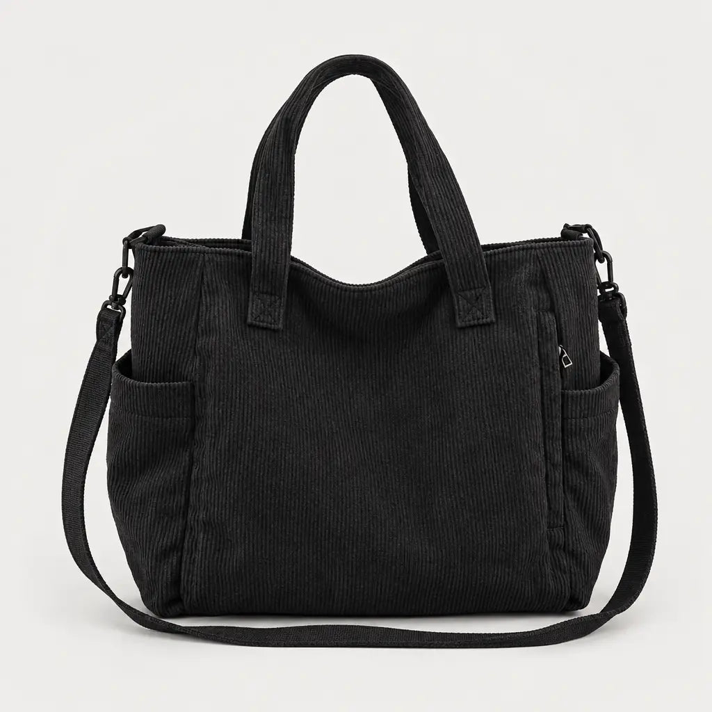 Sac cabas à bandoulière réglable - noir - 1 produit