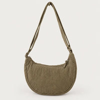 Sac hobo en velours côtelé - kaki - 1 produit