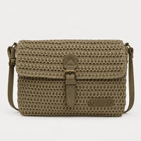 Sac bandoulière en paille - kaki - 1 produit