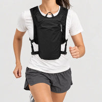 Gilet d’hydratation trail - noir - 3 porte-face