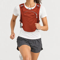 Gilet d’hydratation trail - rouge - 3 porte-face
