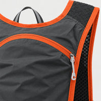 Gilet d’hydratation trail - gris orange - 4 macro