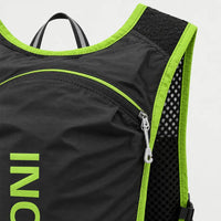 Gilet d’hydratation trail - noir vert - 4 macro