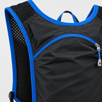 Gilet d’hydratation trail - noir bleu - 4 macro