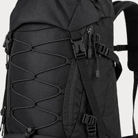 Sac à dos de randonnée en nylon - noir - 4 macro