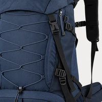 Sac à dos de randonnée en nylon - bleu fonce - 4 macro