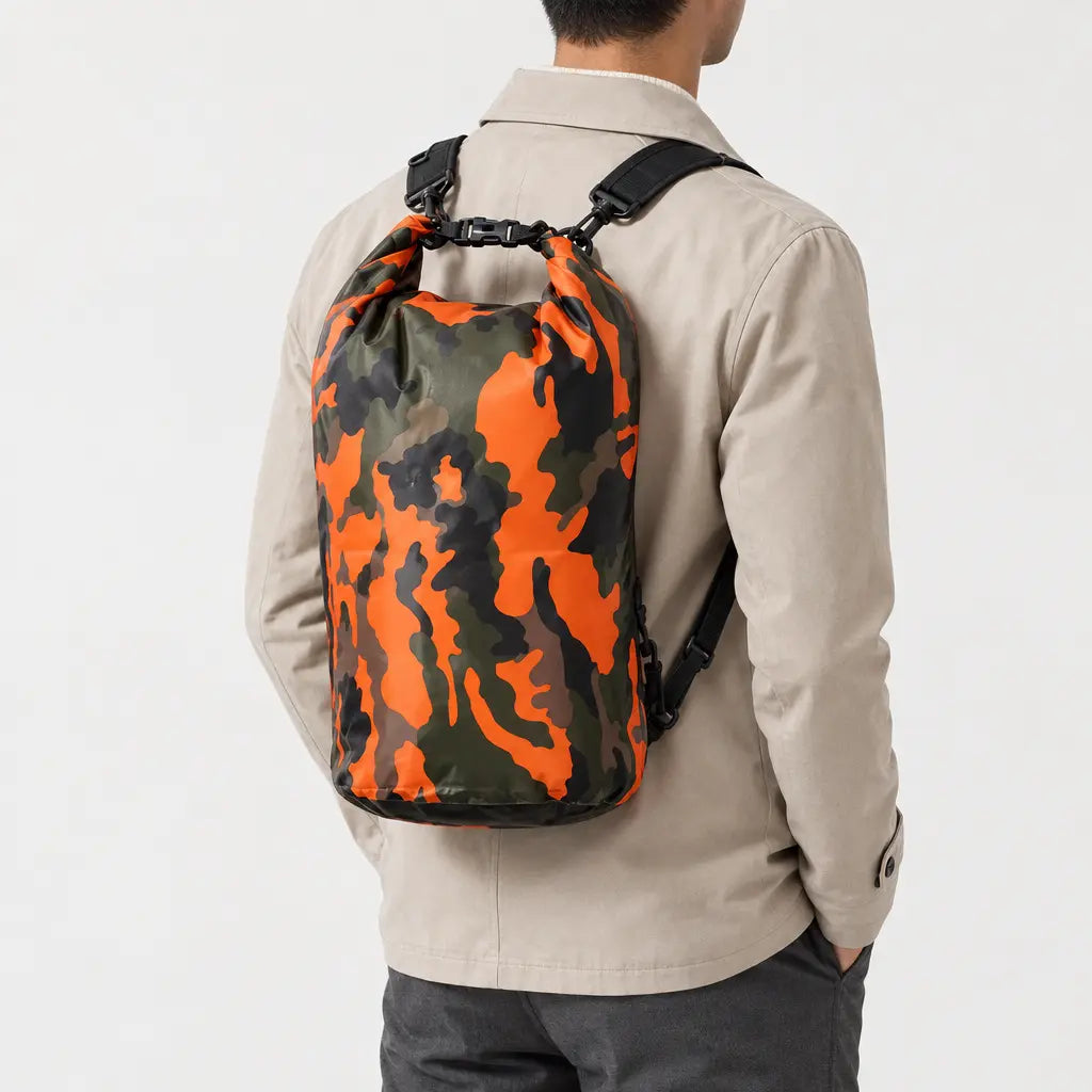 Sac étanche flottant pour kayak - orange - 2 porte-arriere