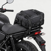 Sacoche moto arrière imperméable - couleur unique - 2 porte-arriere