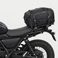Sacoche moto arrière imperméable - couleur unique - 3 porte-face