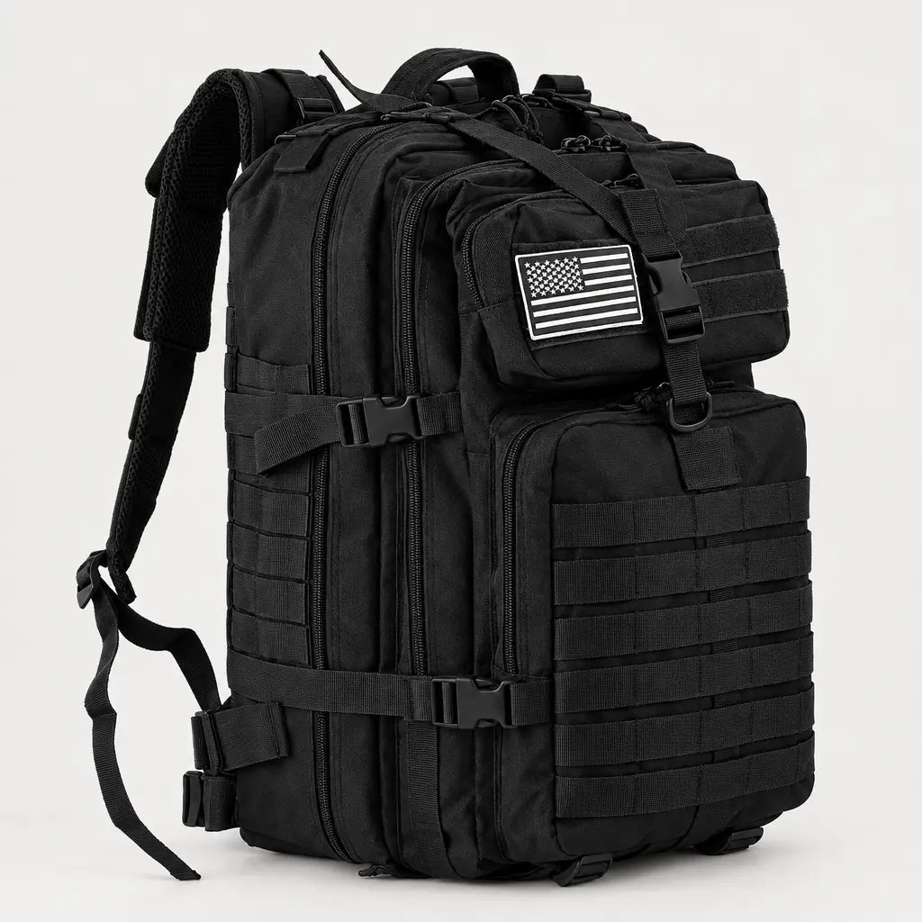 Sac à dos tactique imperméable - noir - 1 produit