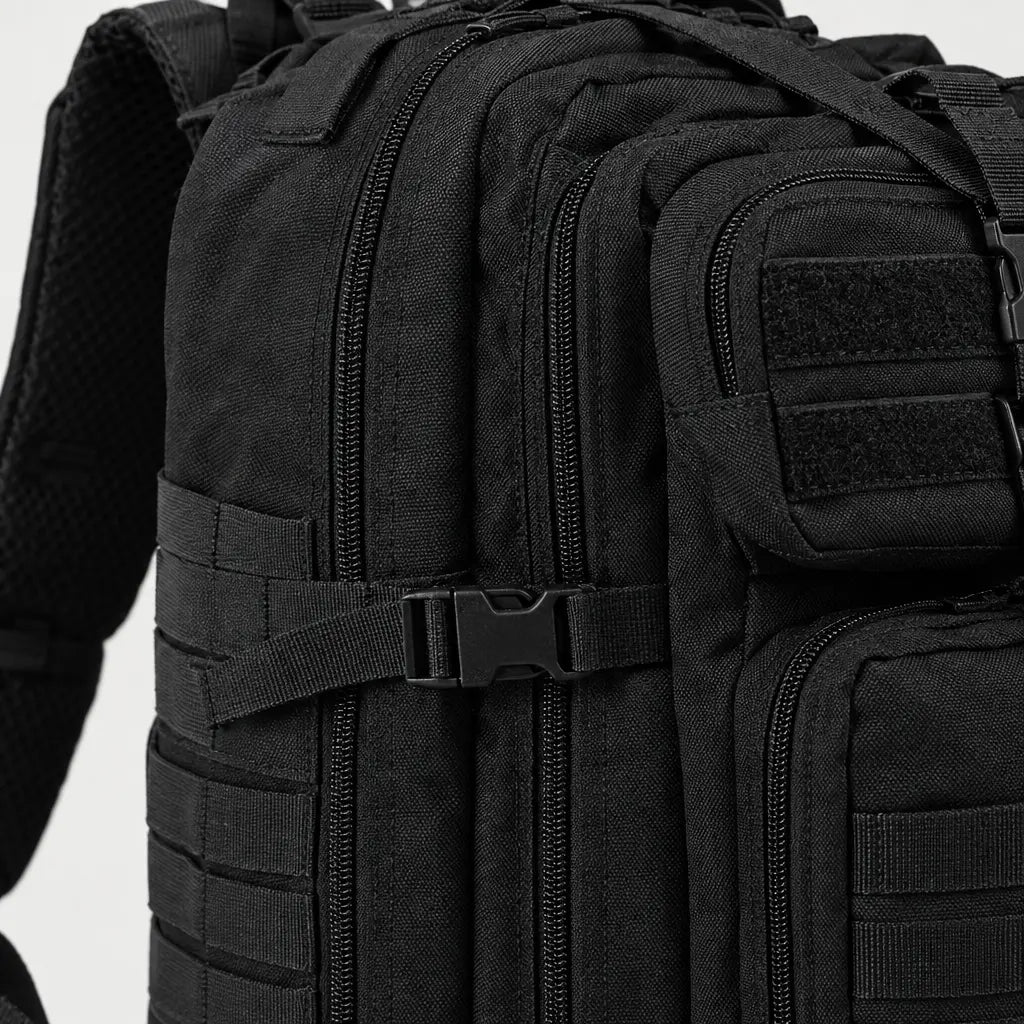 Sac à dos tactique imperméable - noir - 4 macro